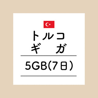 トルコ　5GB