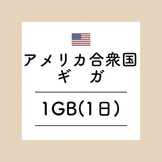アメリカ　1GB