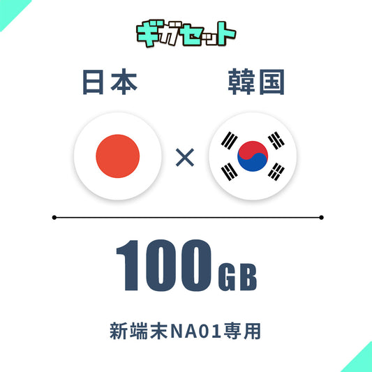 【日本×韓国】100ギガシェアプラン おかわり(有効期限365日)