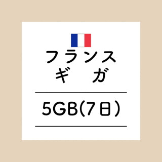 フランス　5GB
