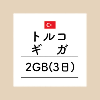 トルコ　2GB