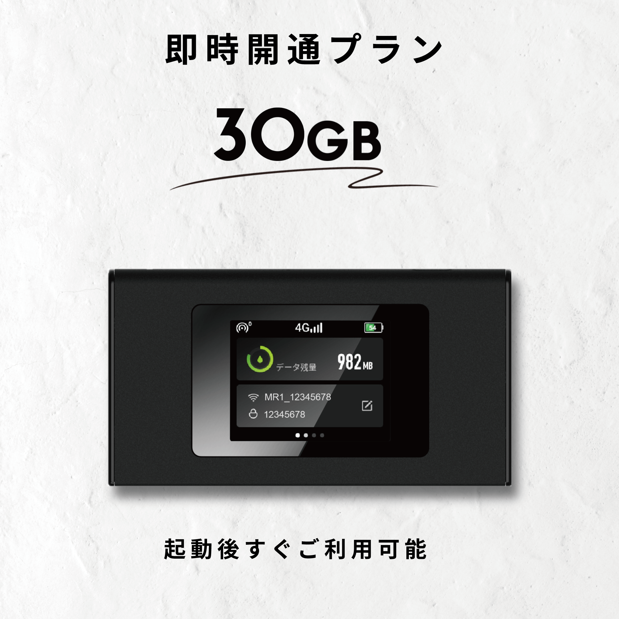ギガセット モバイルリチャージwifi データ残量84.4GBデータ残量は844GBです
